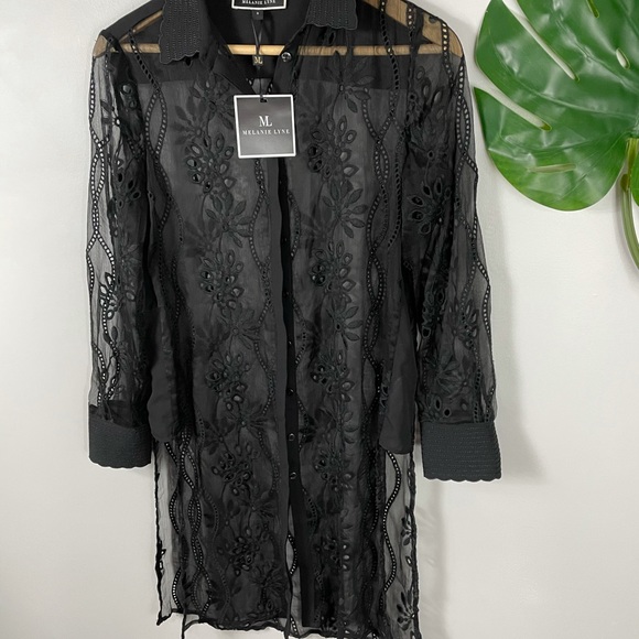 Melanie Lyne Sheer long tunic - Picture 2 of 8